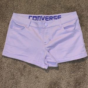 Lavender converse shorts!